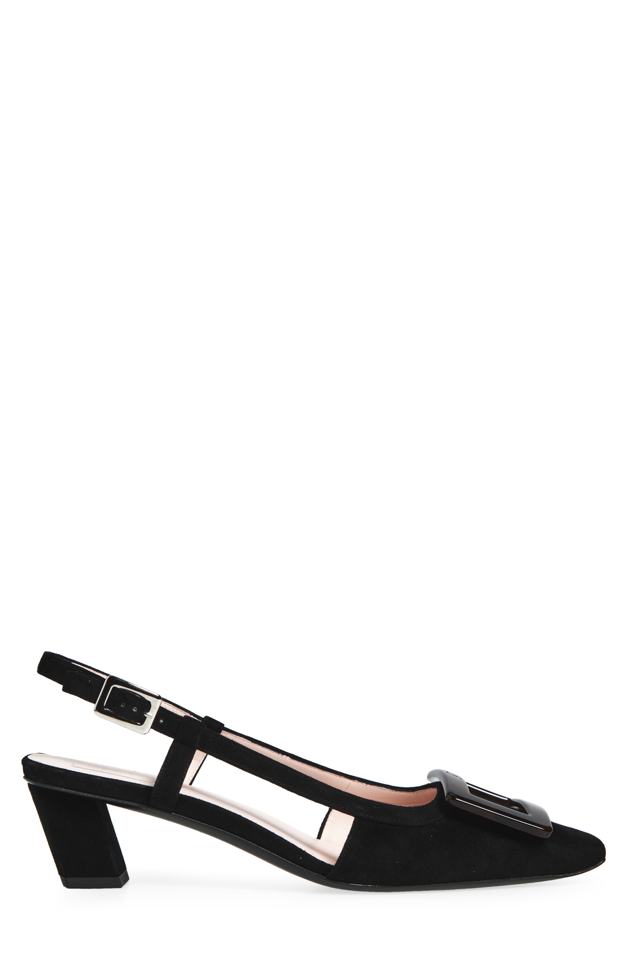 Roger Vivier Belle Vivier Slingback Pump in Nero at Nordstrom - 3