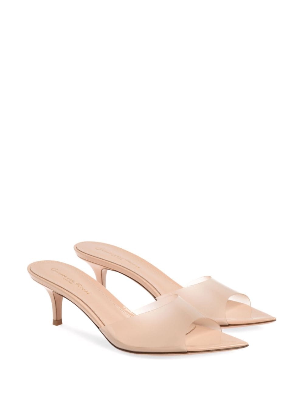 Elle 55mm translucent mules - 2