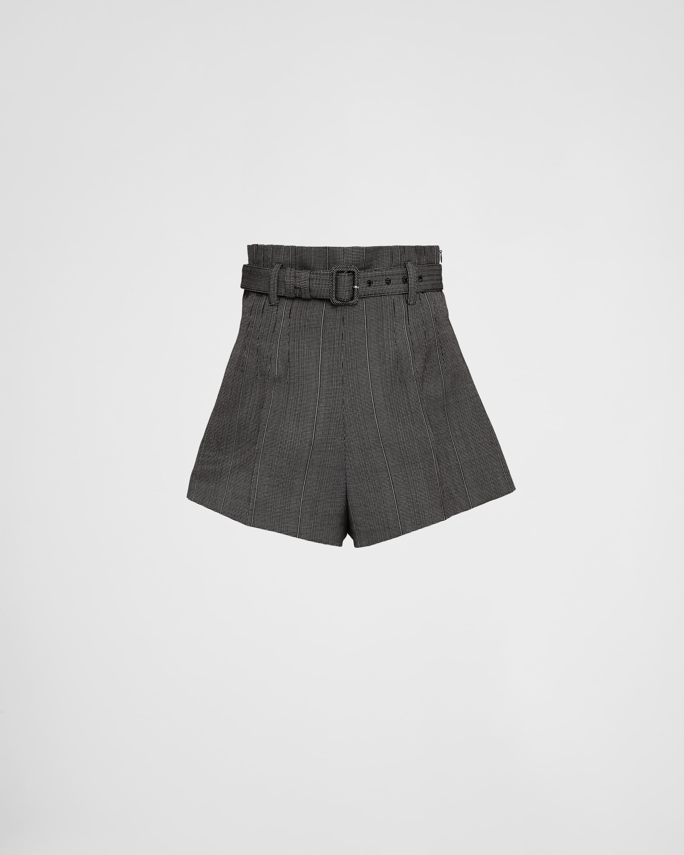 Pinstripe wool shorts - 1