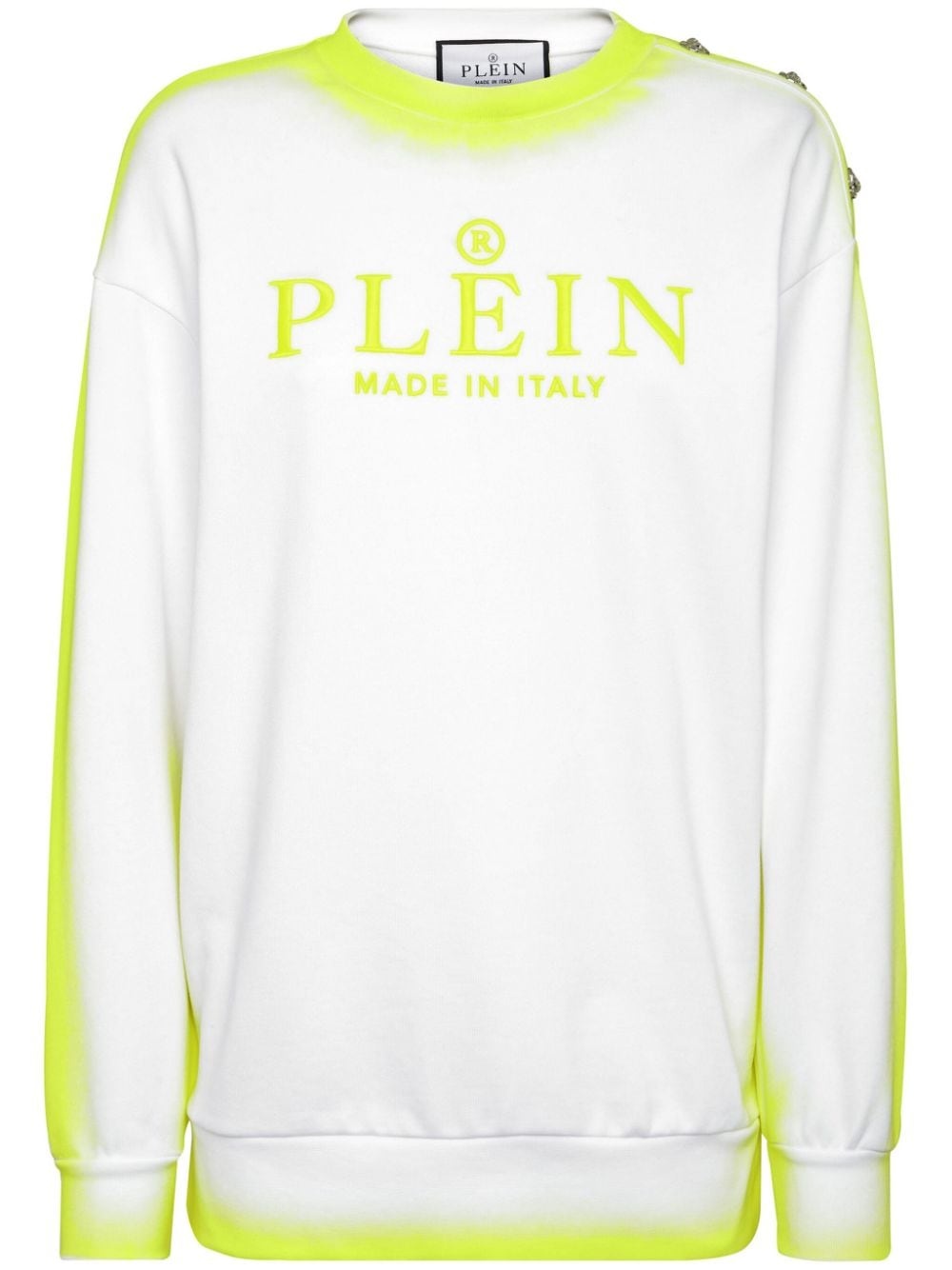 logo-embroidered cotton sweatshirt - 1