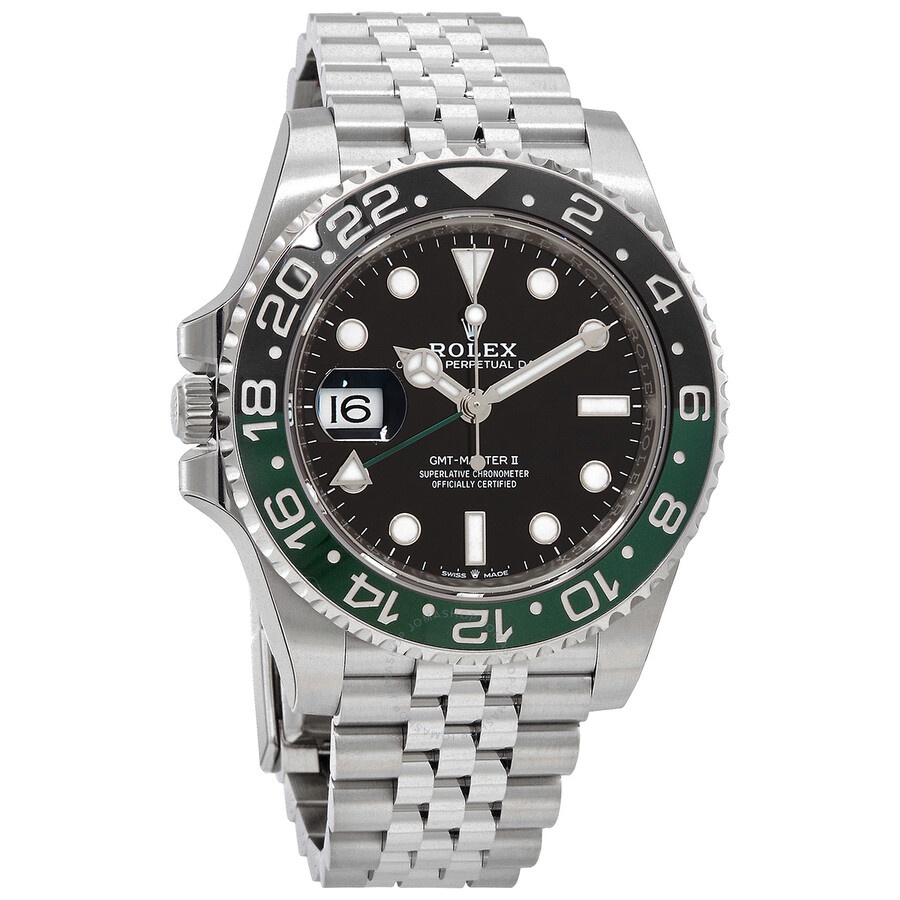 Rolex GMT-Master II Lefty Automatic Black Dial Men's Jubilee Sprite Bezel Watch M126720VTNR-0002 - 2