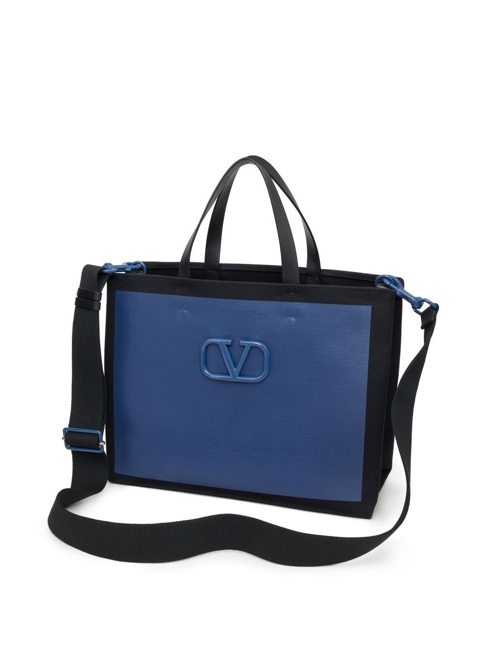 VLogo two-tone tote bag - 5