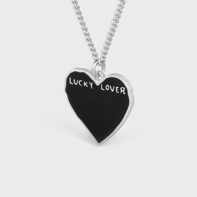 CELINE Lucky Lovers Necklace in Sterling Silver with Rhodium Finish and Enamel outlook