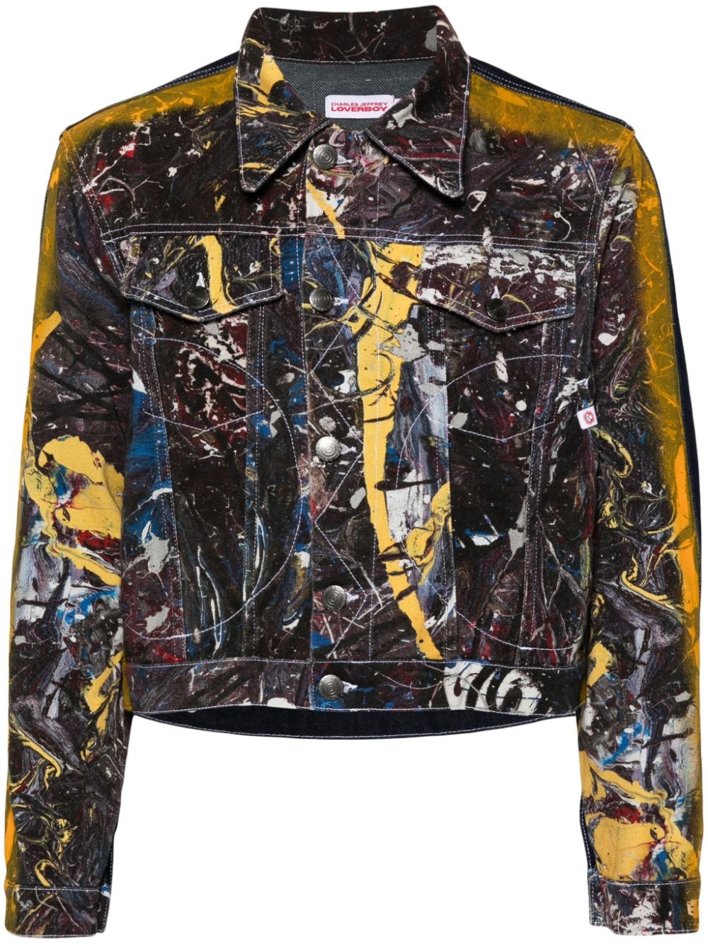 Painted denim jacket - 1
