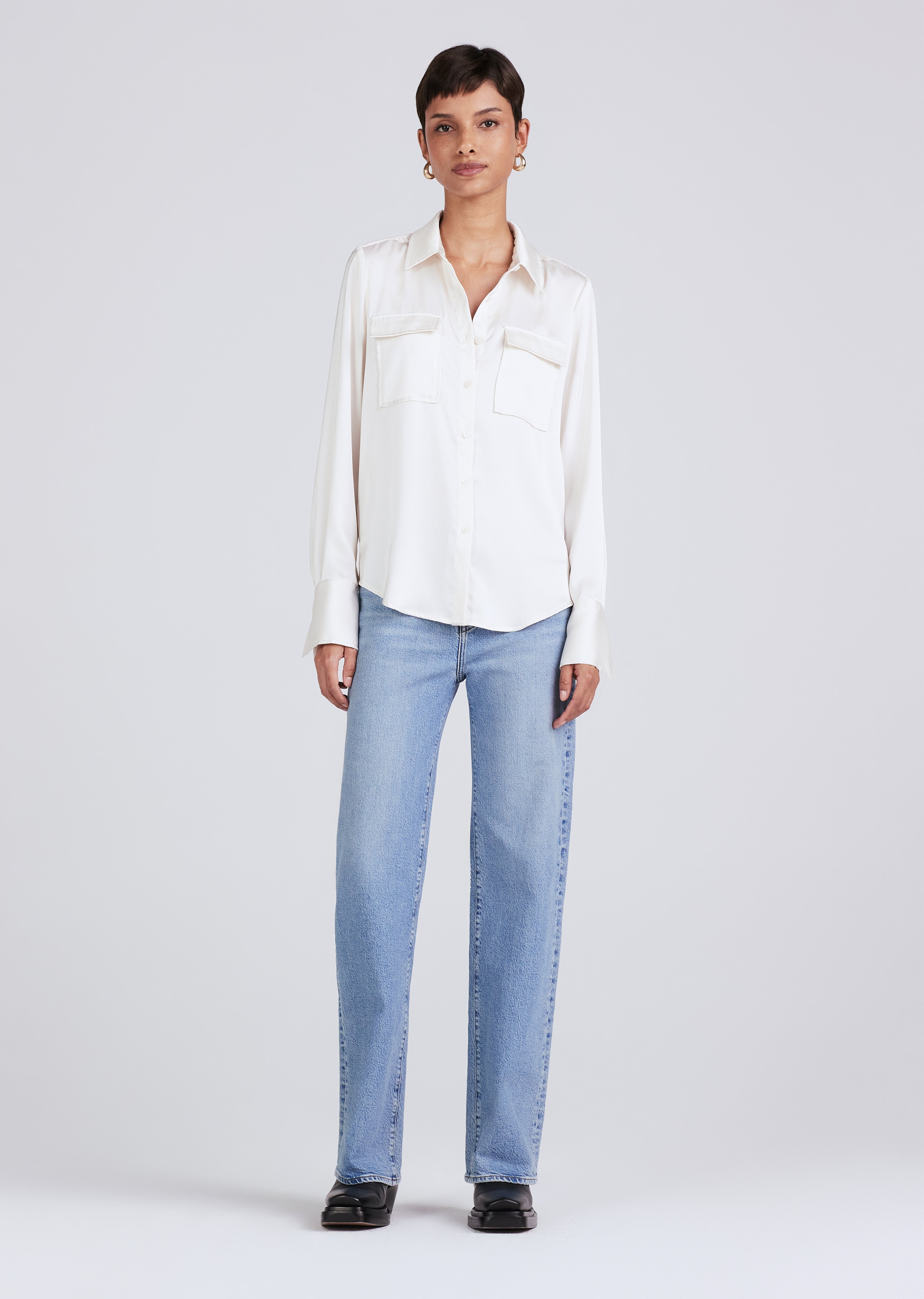 LORENA BUTTON DOWN BLOUSE - 6