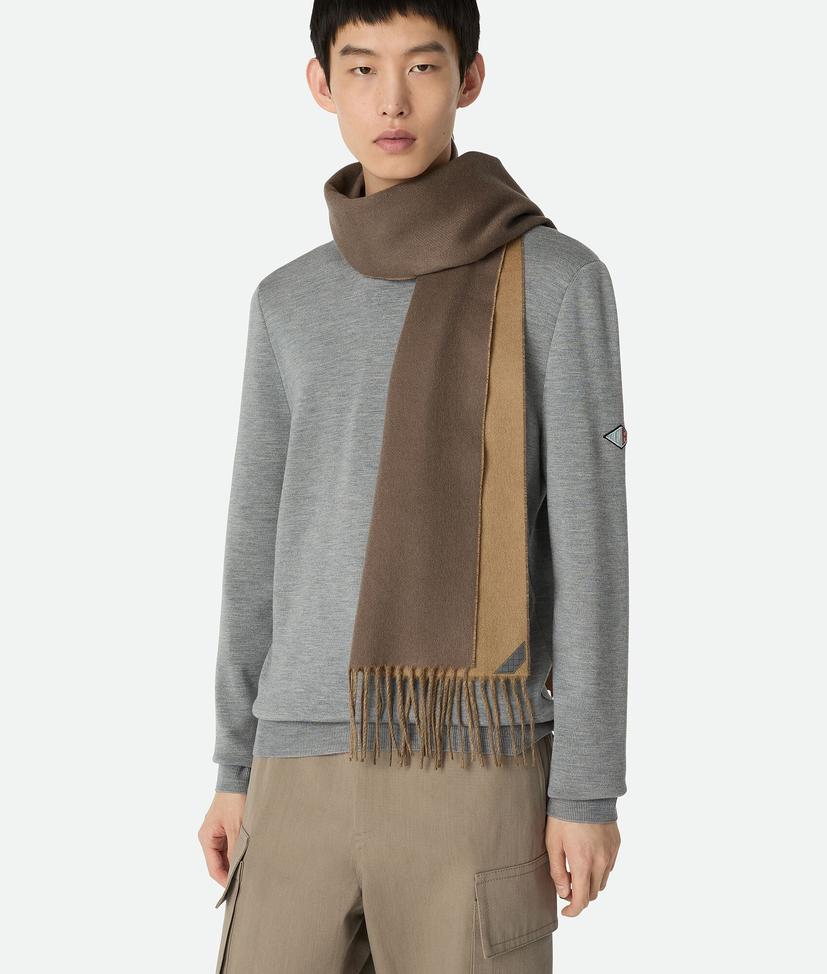 Bi-Color Cashmere Scarf - 2