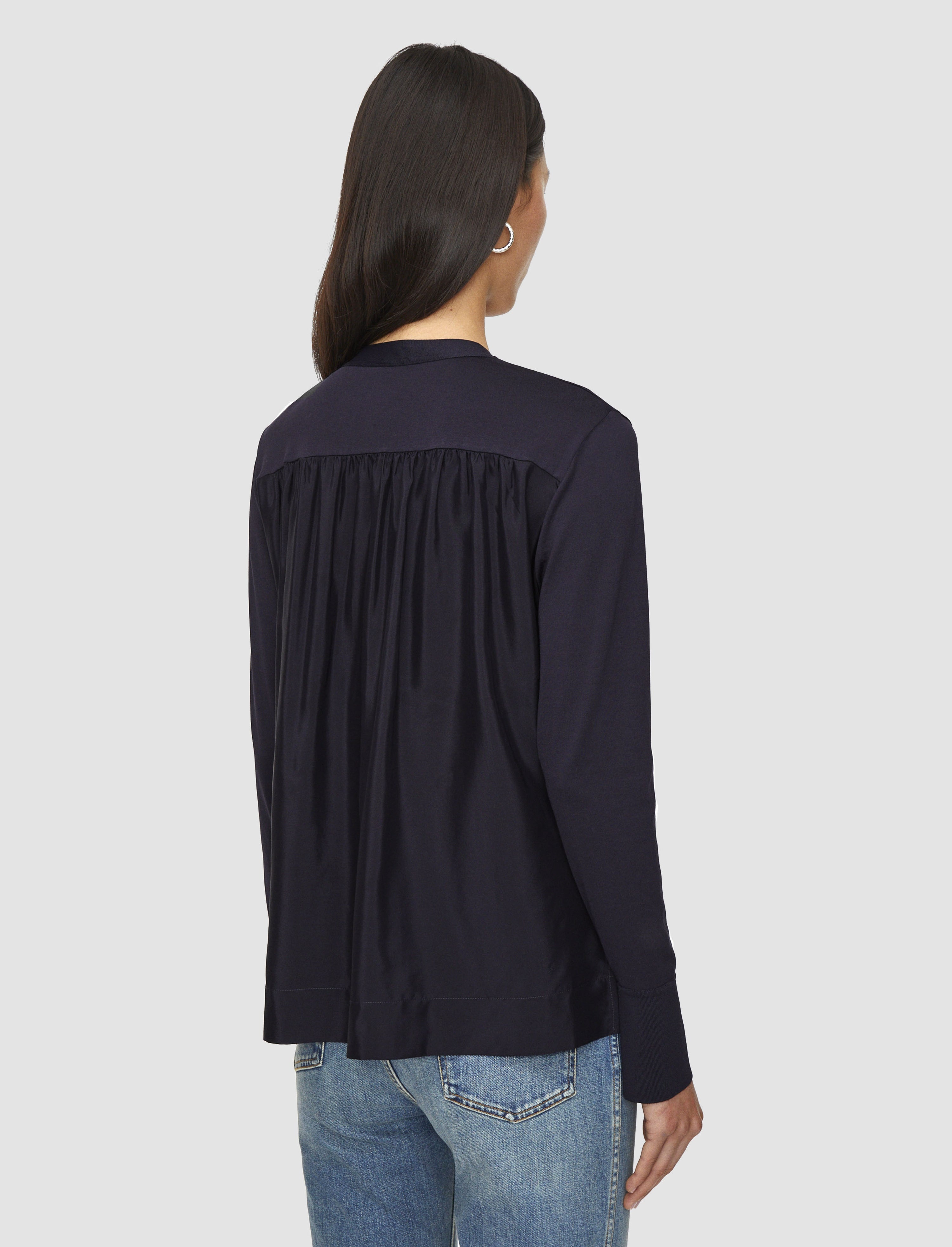 Jersey Habotai Silk Cardigan - 4