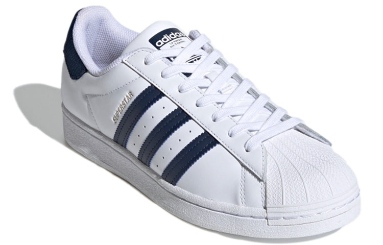 Adidas Originals Superstar Shoes 'Cloud White Navy Blue' FZ3560 - 3