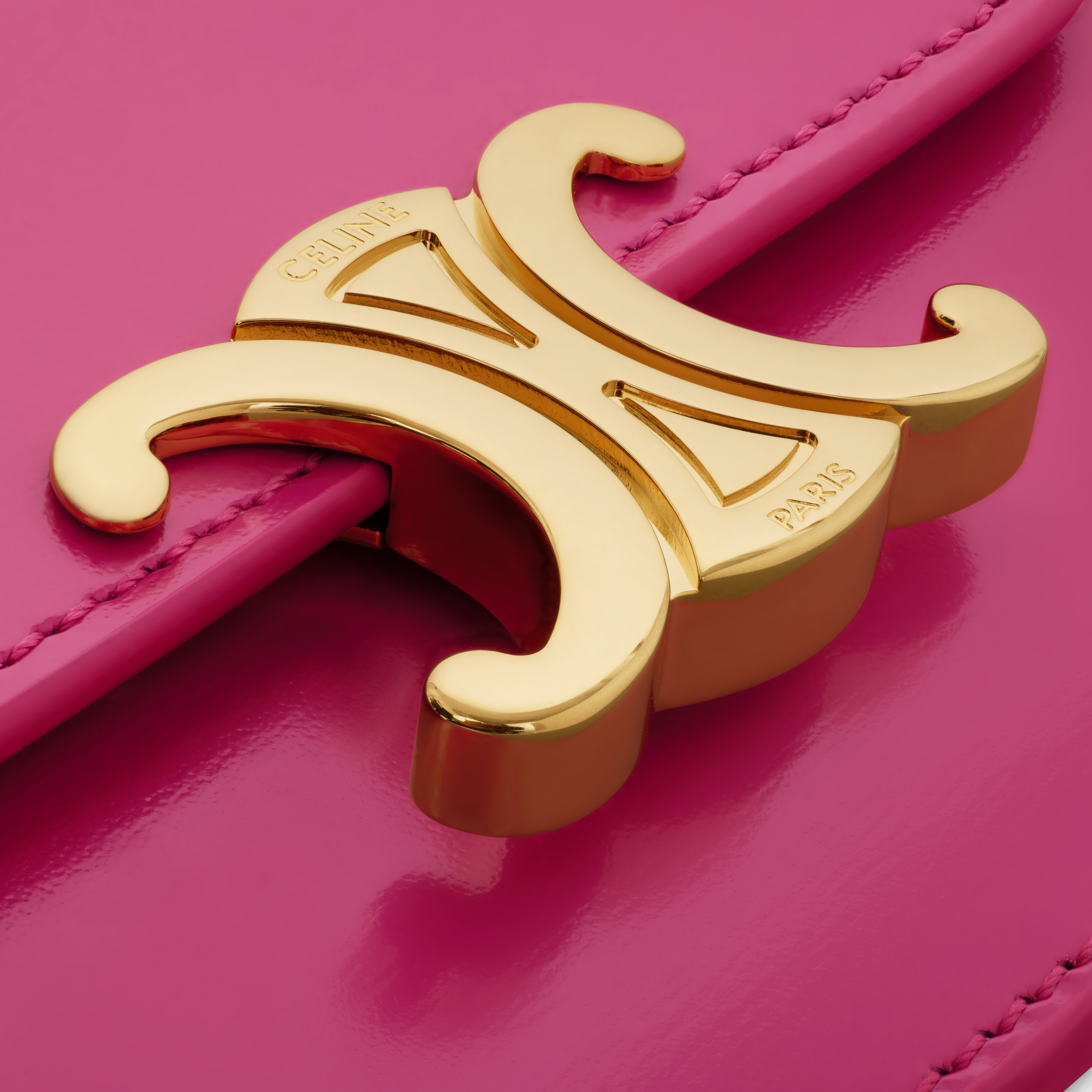 CARD HOLDER WITH FLAP TRIOMPHE in Shiny calfskin - 5