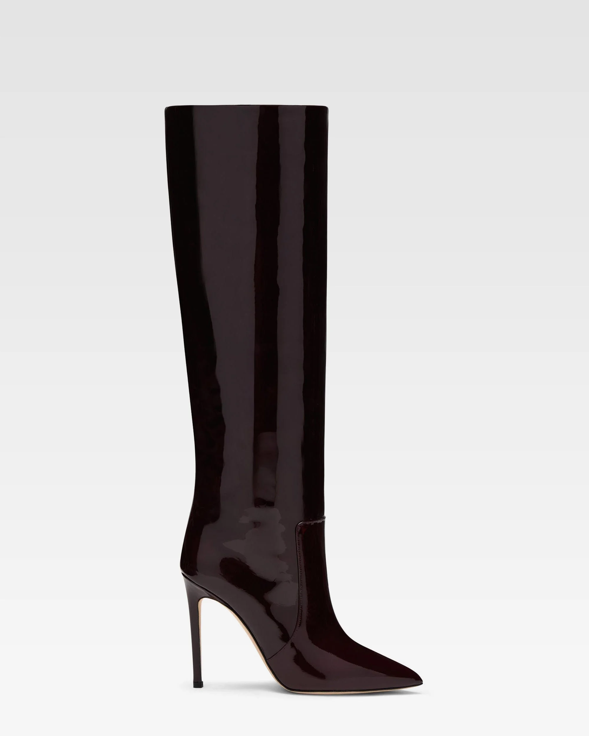 Boots in bordeaux patent - 1