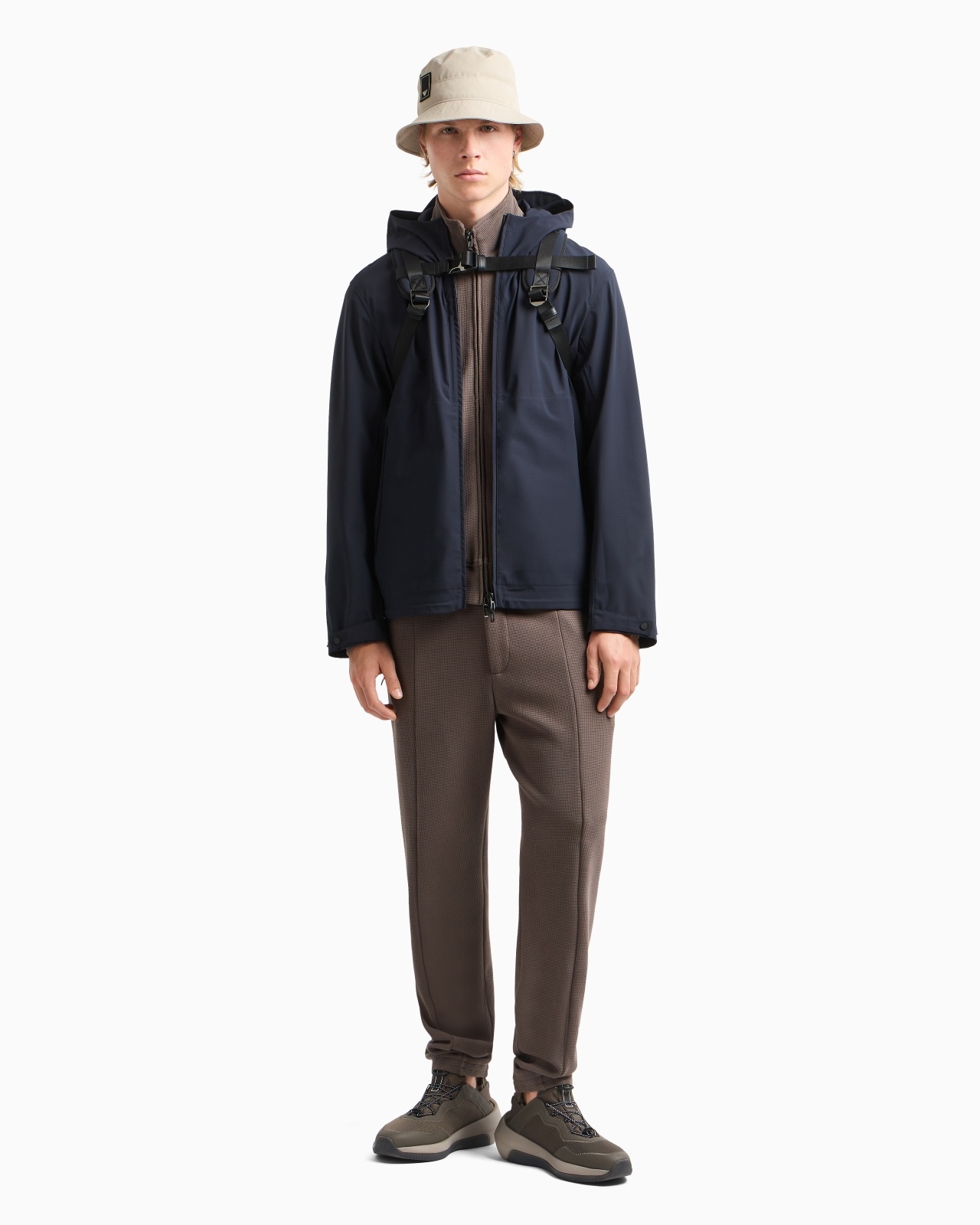 TRAVEL ESSENTIALS WATER-REPELLENT NYLON HOODED BLOUSON - 4