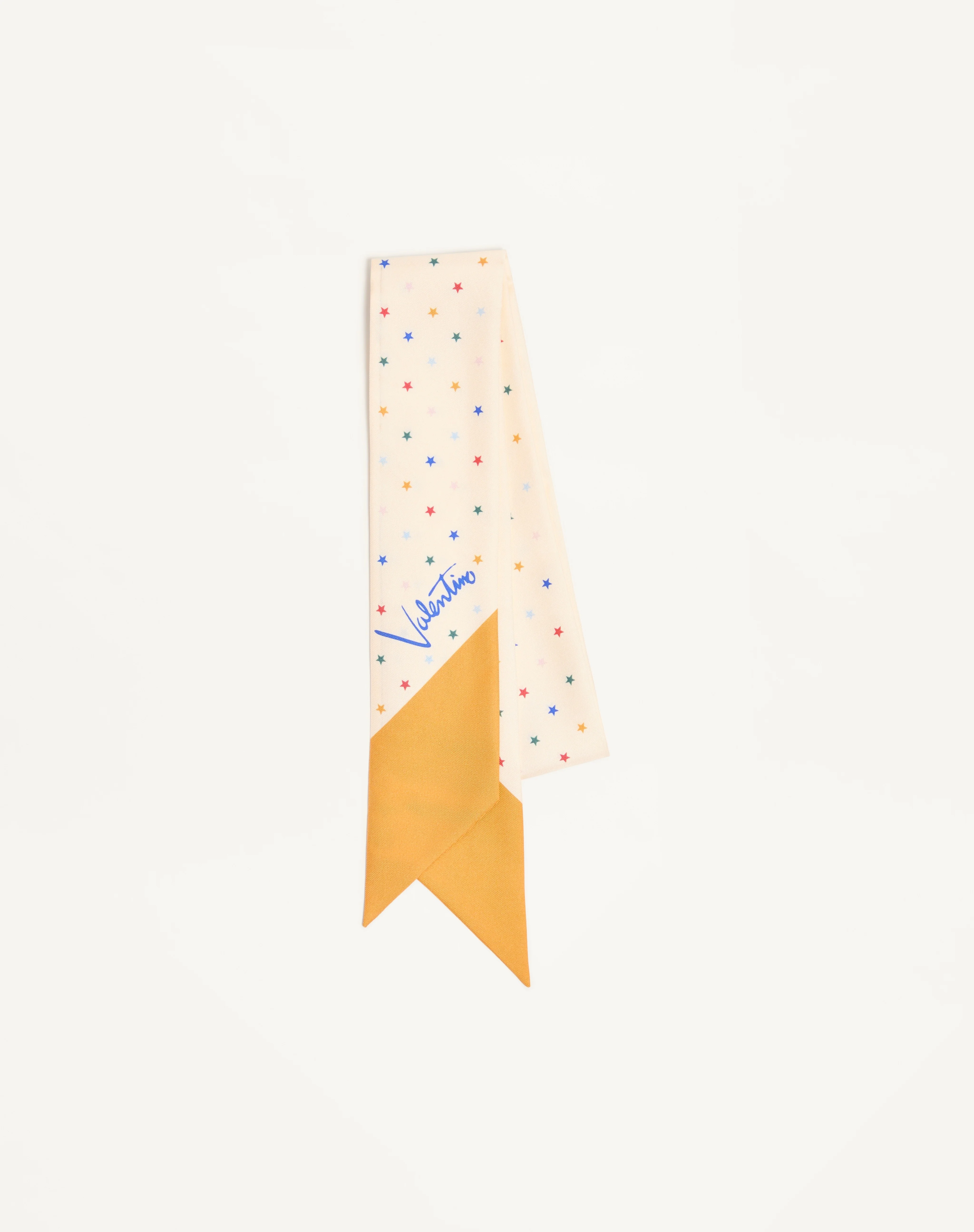 MULTICOLOR STARRY SILK BANDEAU SCARF - 1
