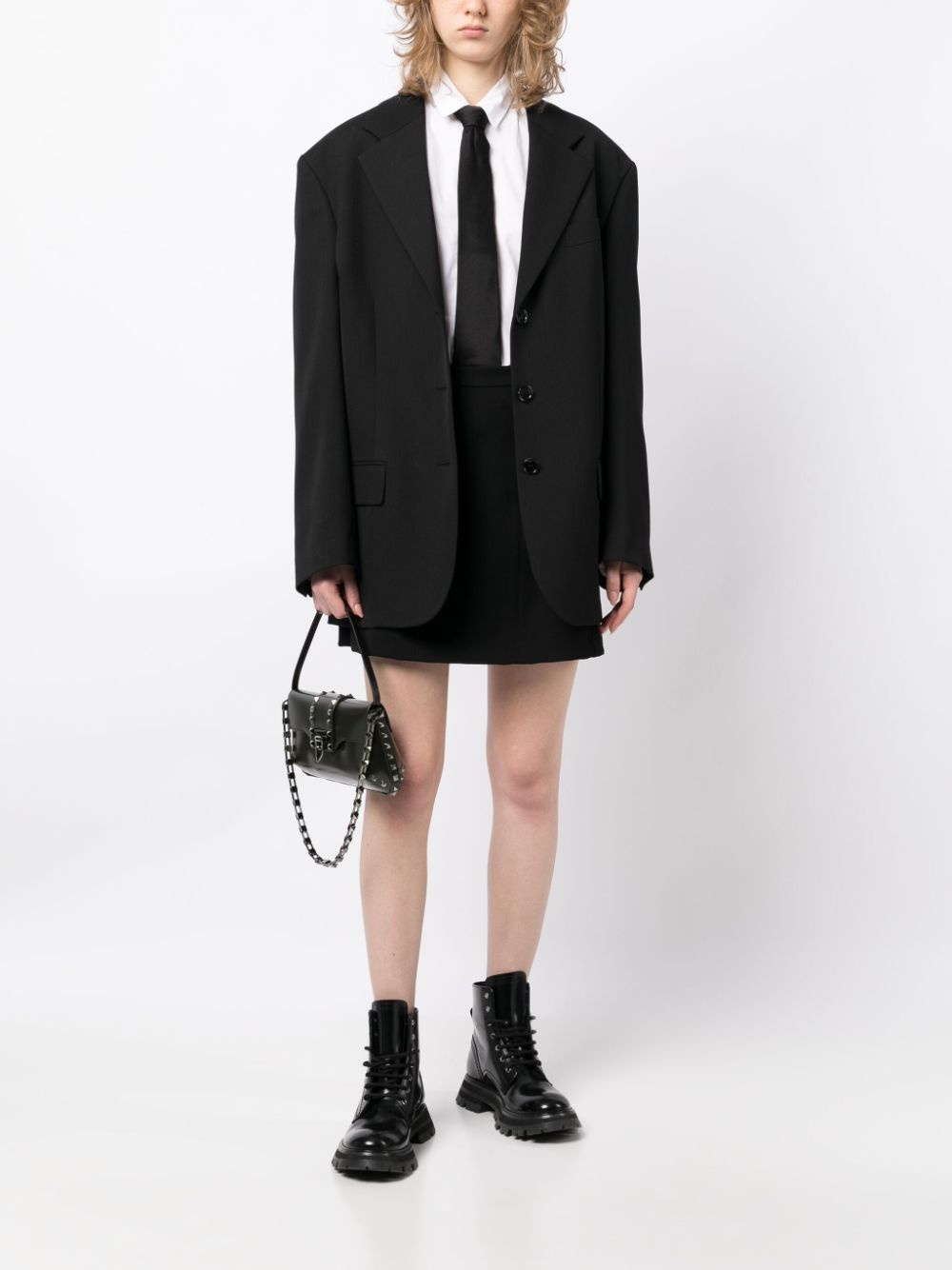 Rockstud leather shoulder bag - 2