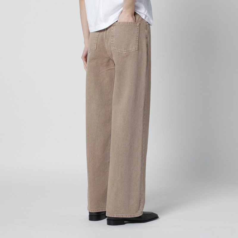 Sand beige relaxed jeans 4