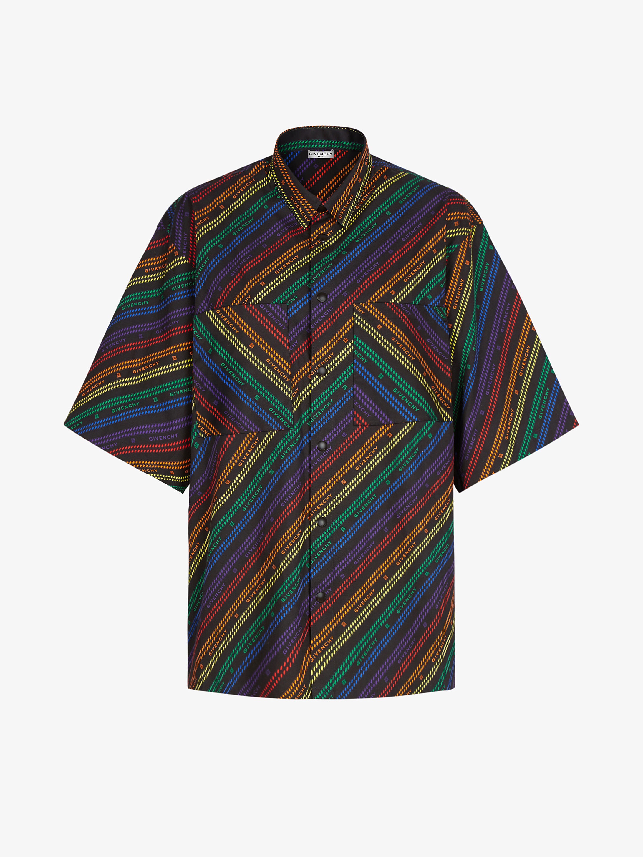 GIVENCHY multicolored Chain printed oversized shirt - 1