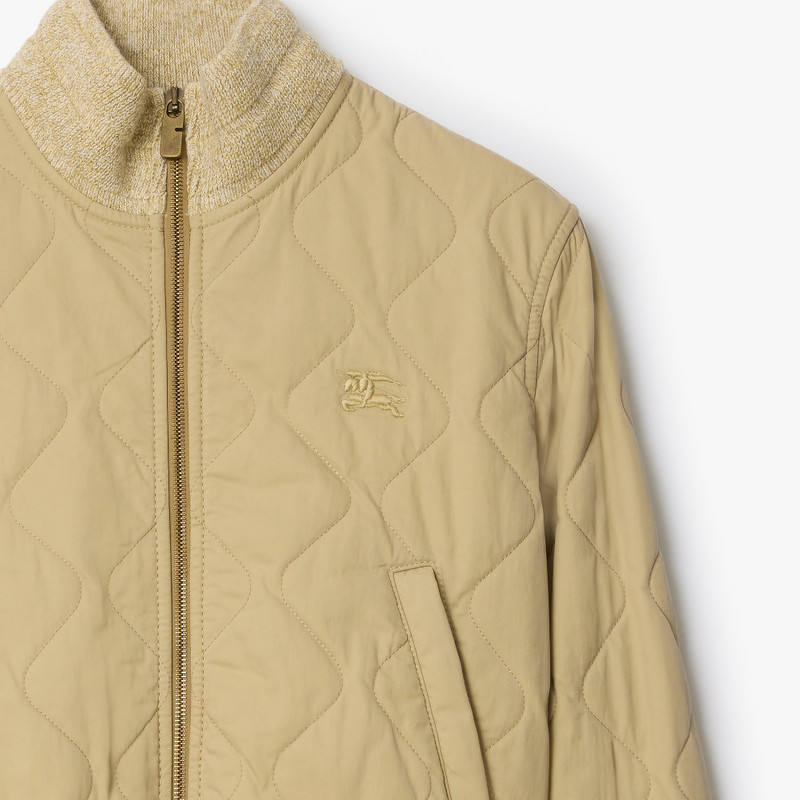 Burberry Quilted Gabardine Bomber Jacket outlook