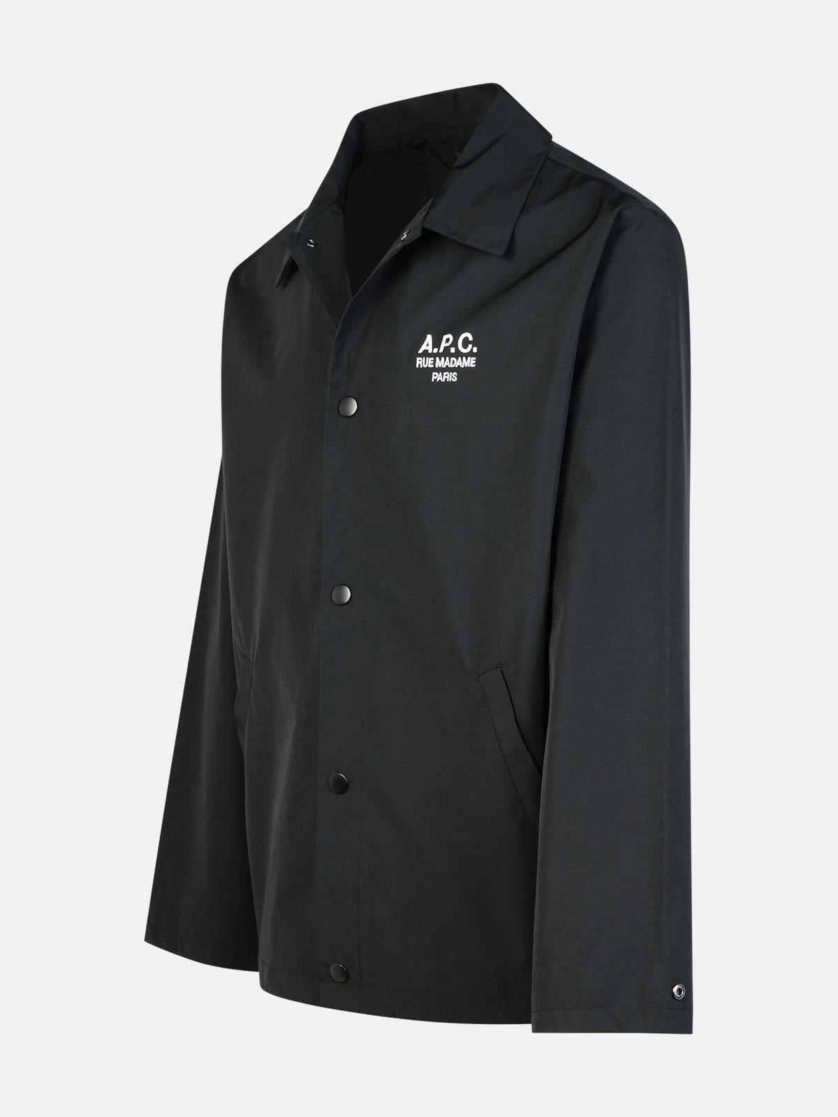 'REGIS' BLACK COTTON BLEND SHIRT - 2
