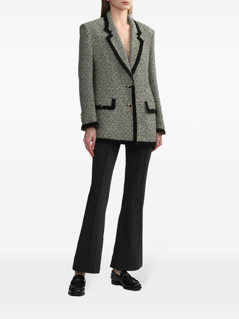 Alessandra Rich single-breasted tweed blazer outlook
