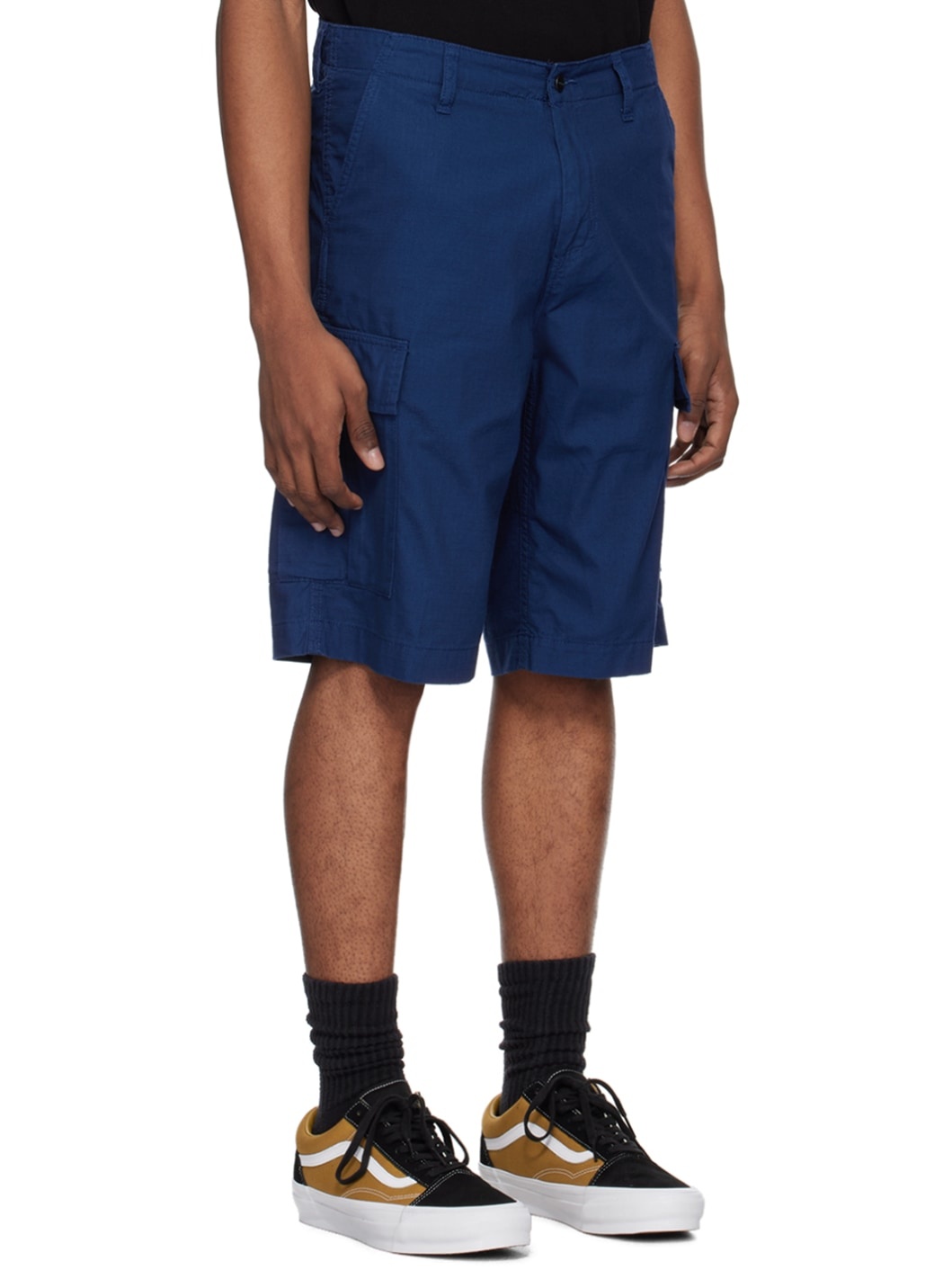 Blue Regular Cargo Shorts - 2