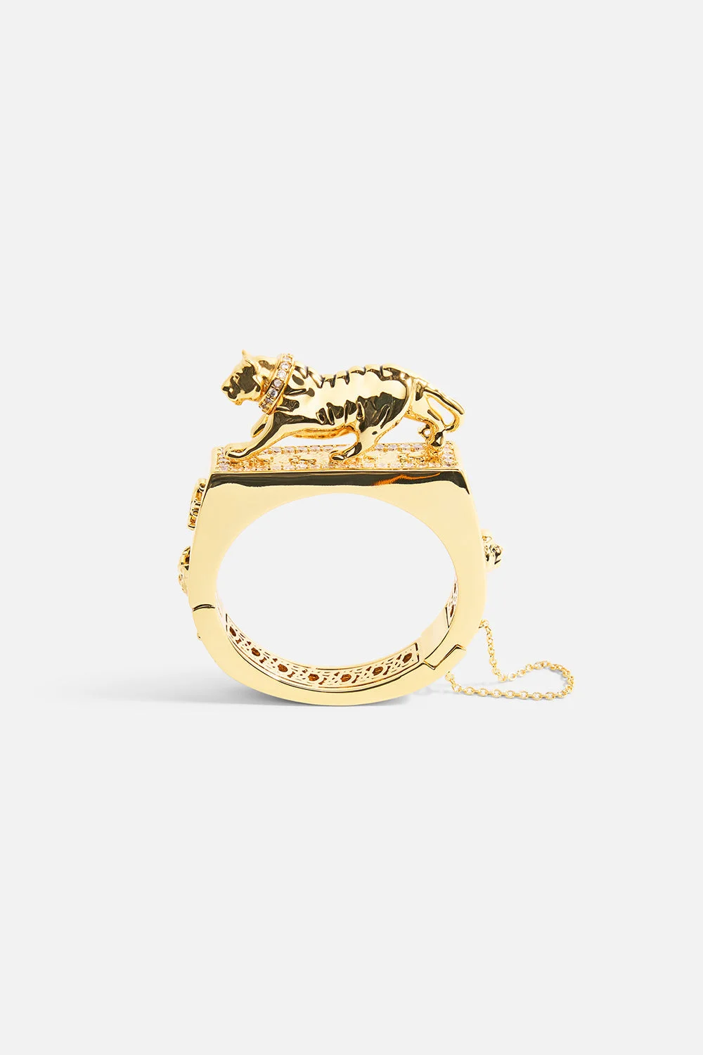 GILDED REALMS LEOPARD CUFF GOLD - 1