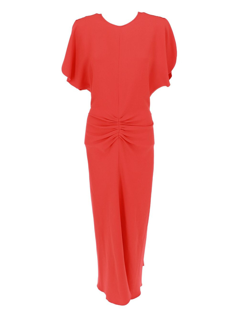 Bela gathered-waist midi dress 1