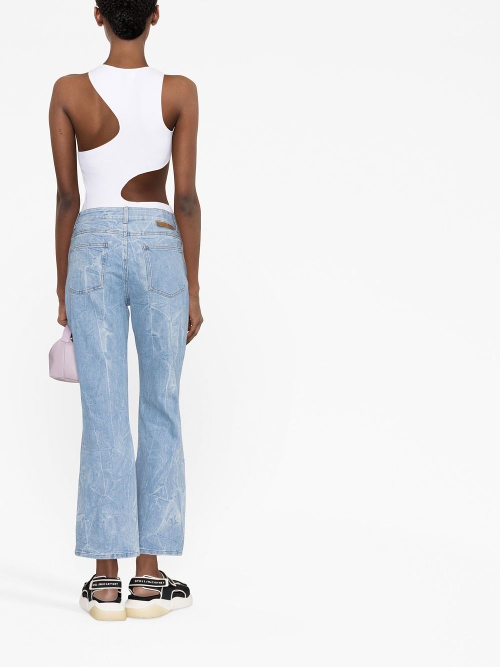logo-patch denim jeans - 3