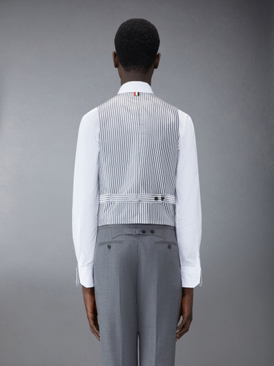 Thom Browne Classic 5-Button Vest in Super 120's Twill outlook