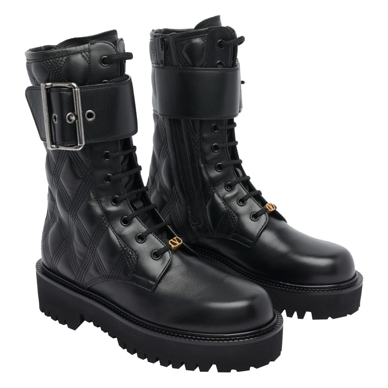 Valentino Garavani Women Valentino Combat Booties - 2