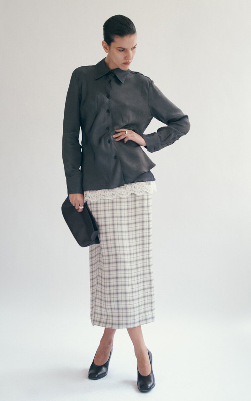 KALLMEYER Joan Bias Shirt dark grey outlook