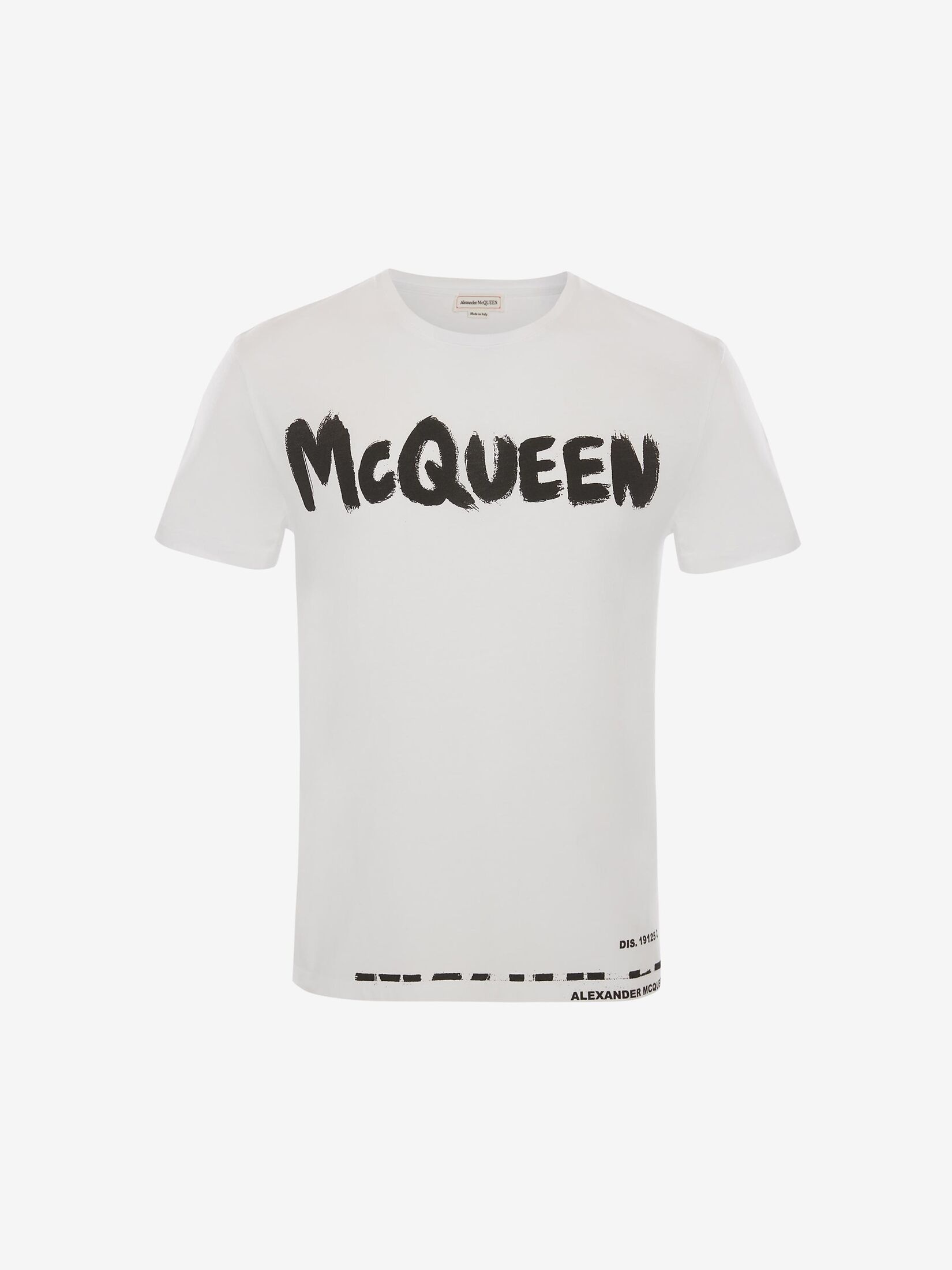 Men's McQueen Graffiti T-shirt in White - 1