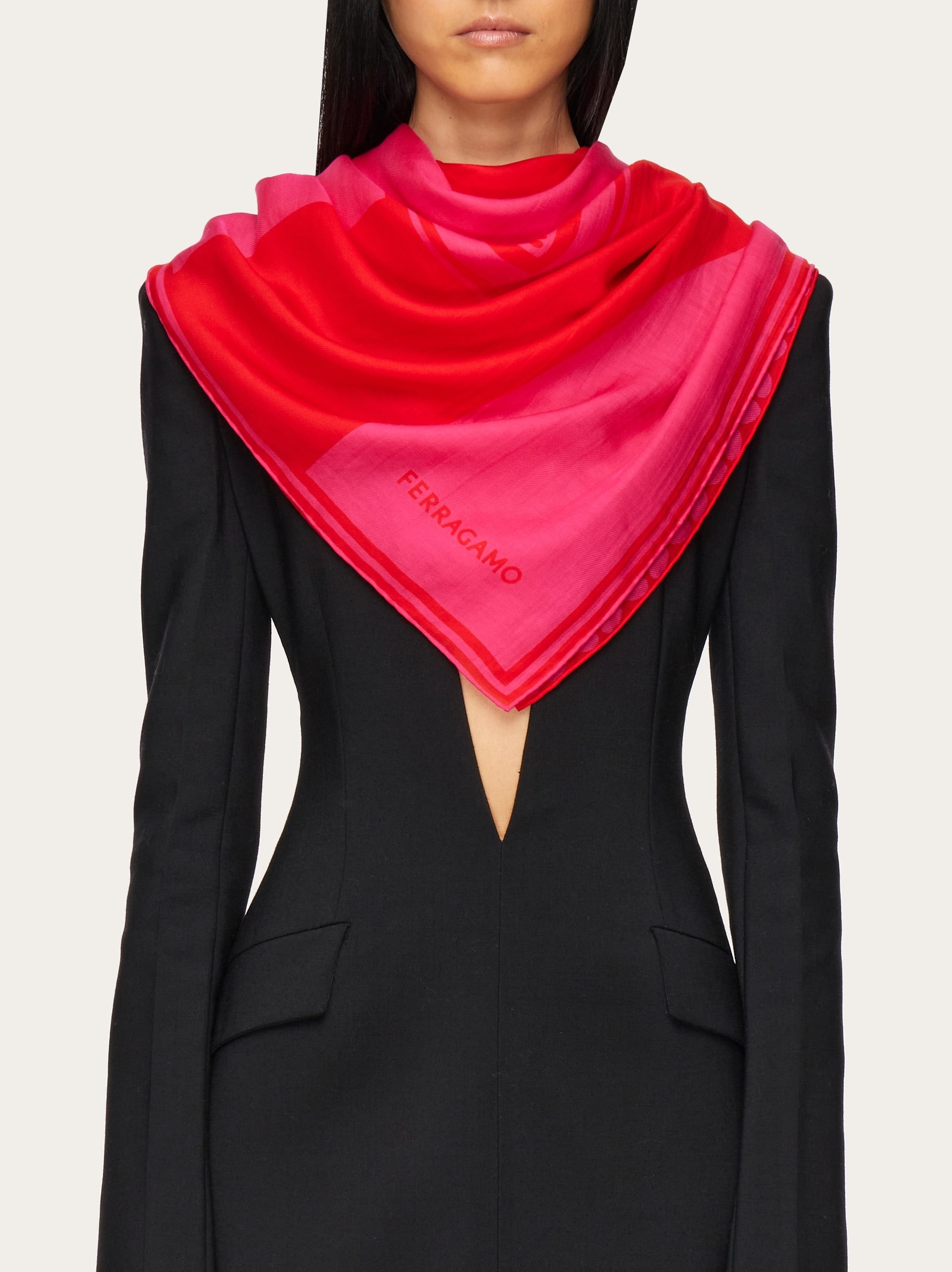 Clessidra print scarf - 2
