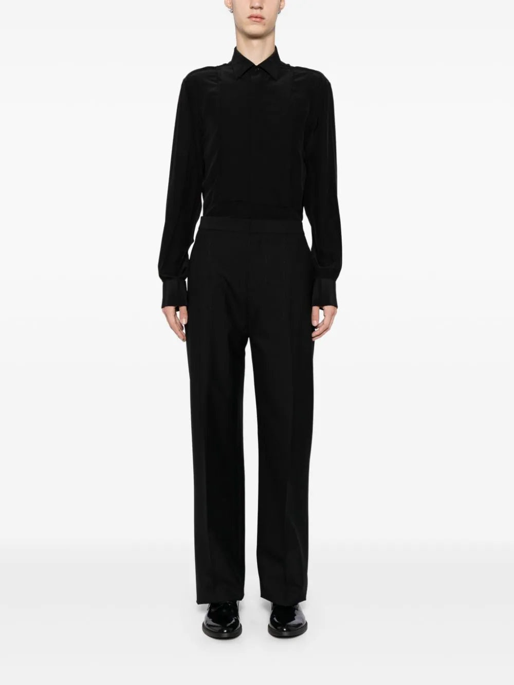 PLASTRON SILK SHIRT - 2