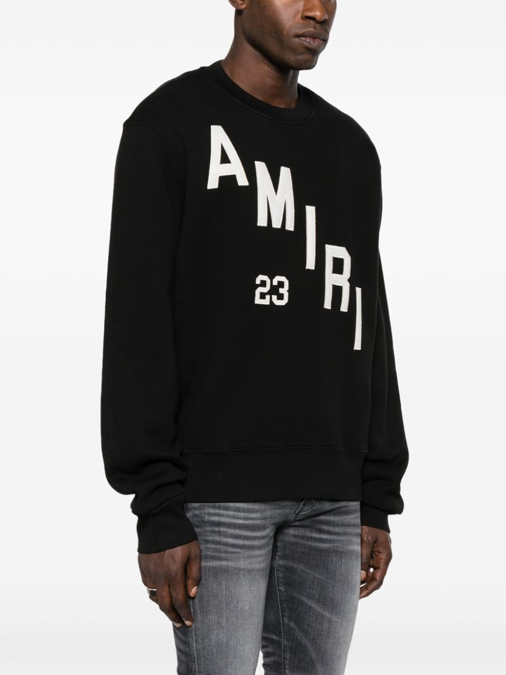 logo-print cotton sweatshirt - 3