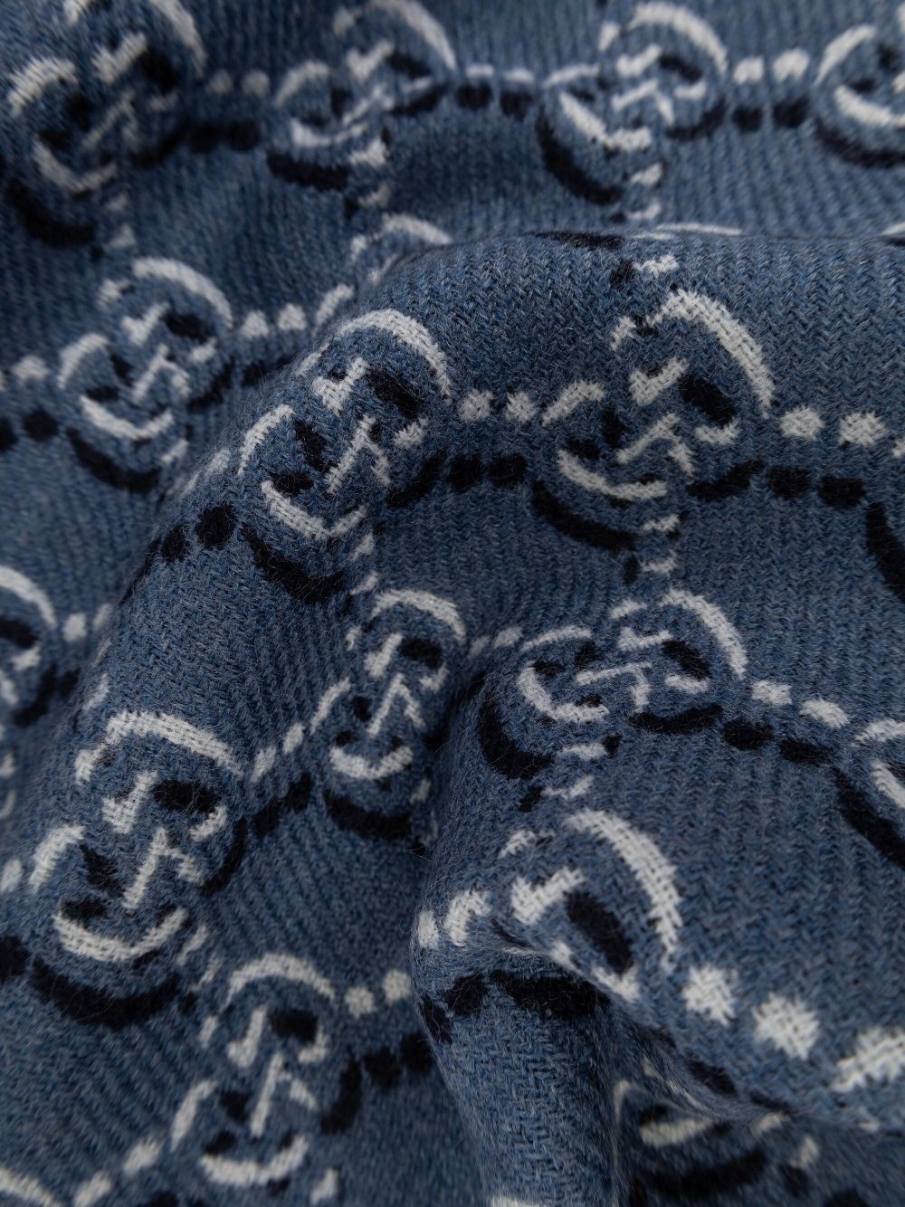 GG Shadow wool scarf - 3