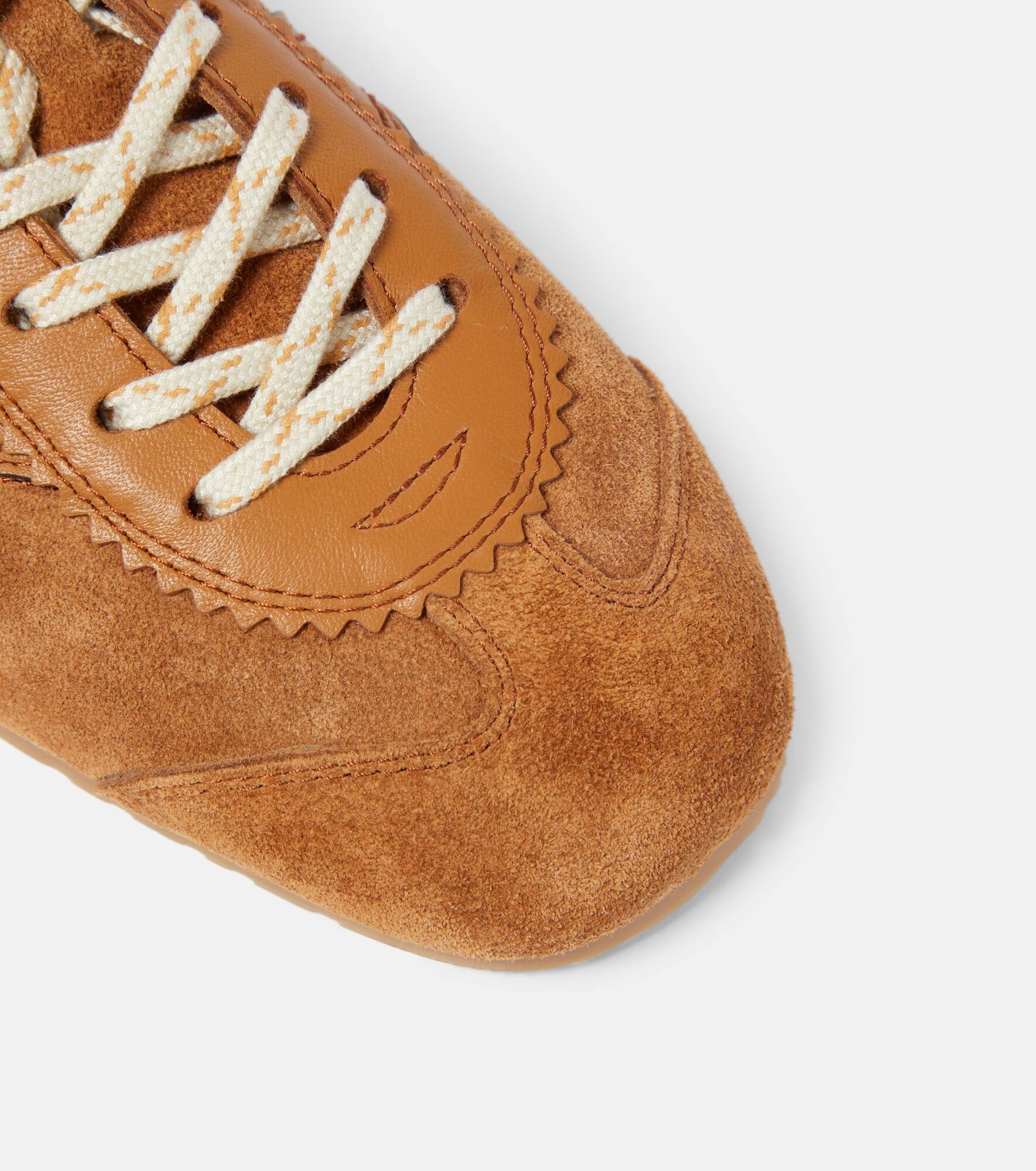 Leather and suede sneakers - 6