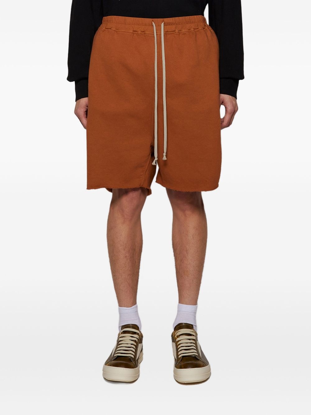 drawstring-waist shorts - 3
