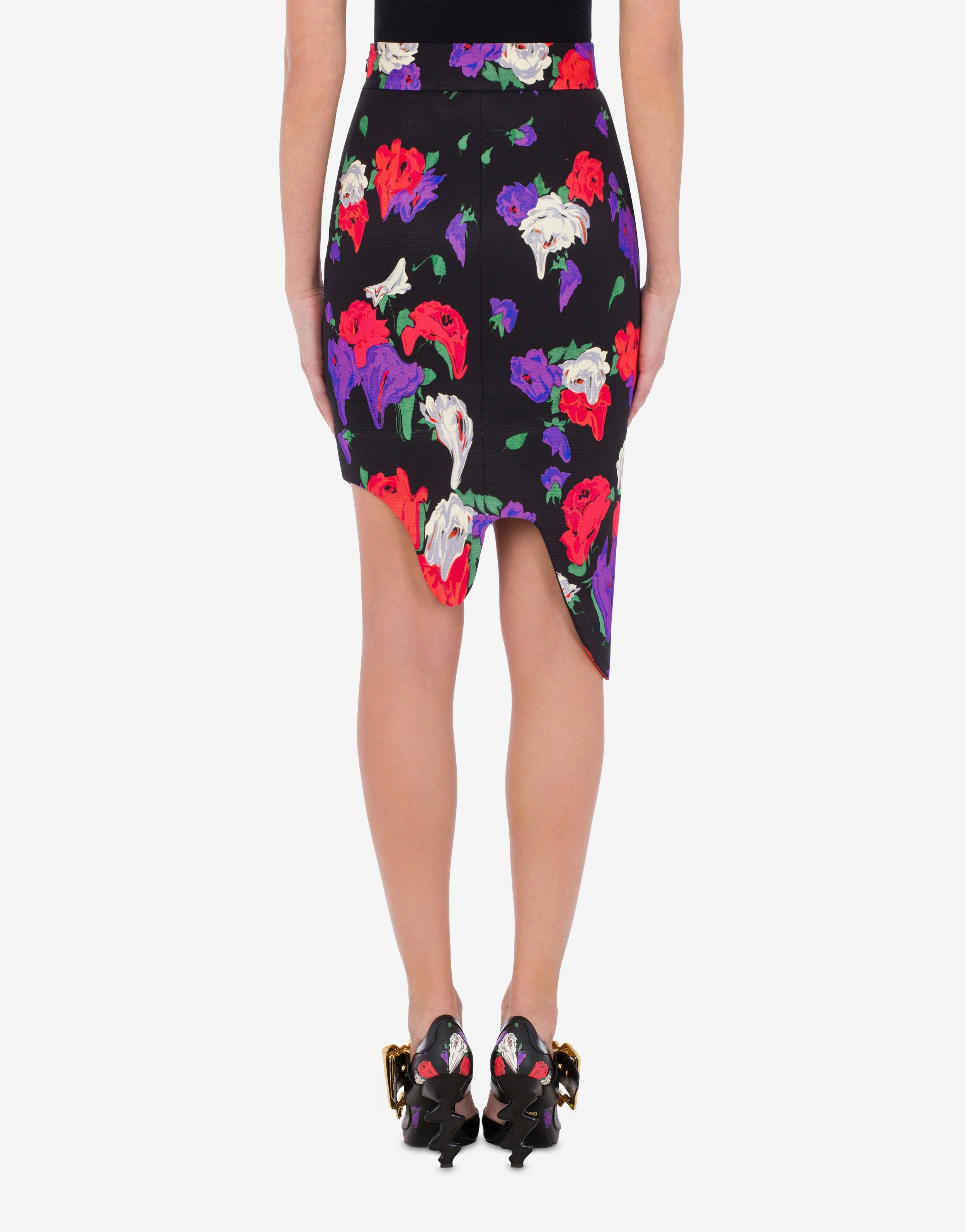 ALLOVER MORPHED FLOWERS SKIRT - 3