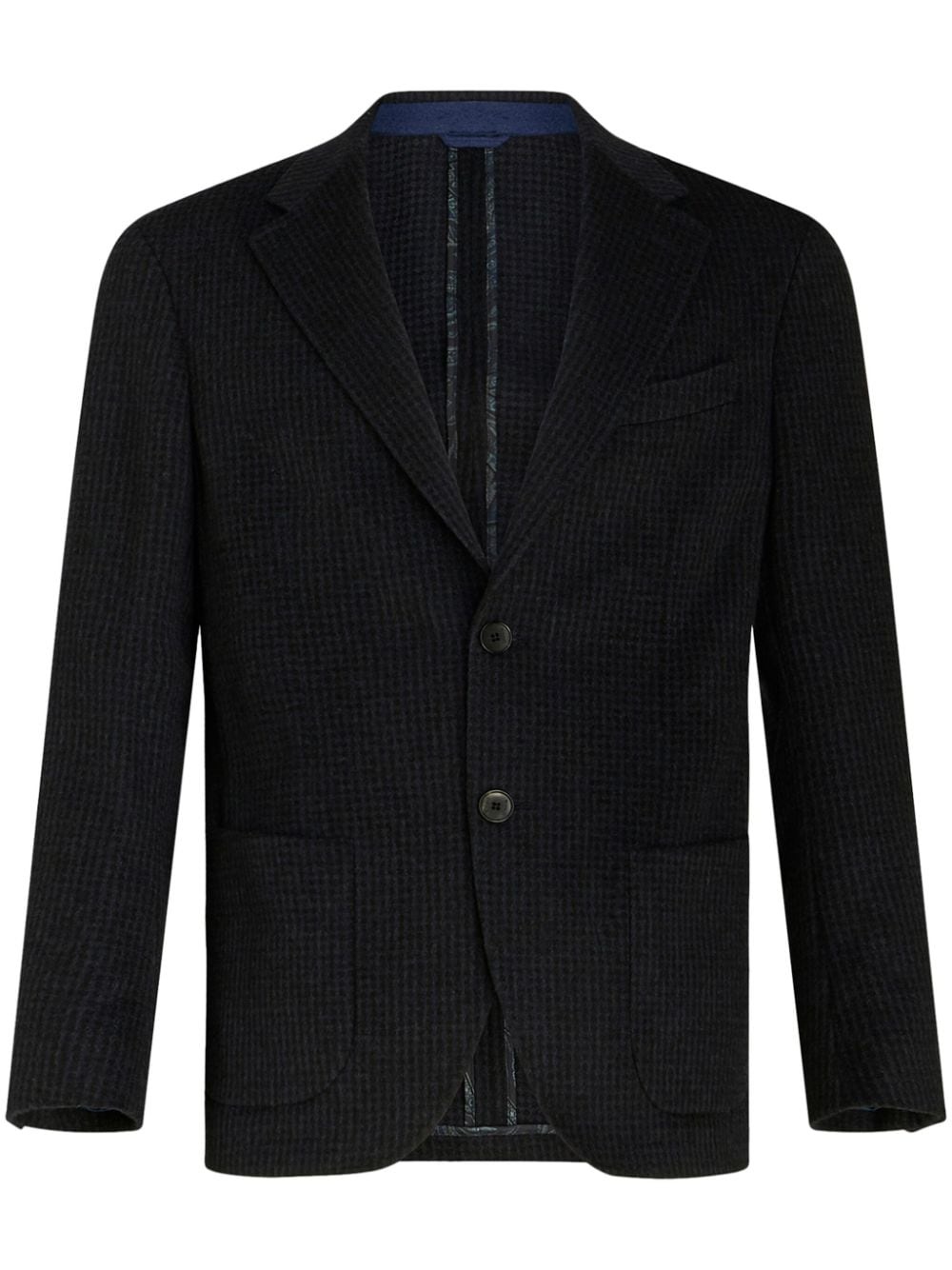 notched-lapels single-breasted blazer - 2
