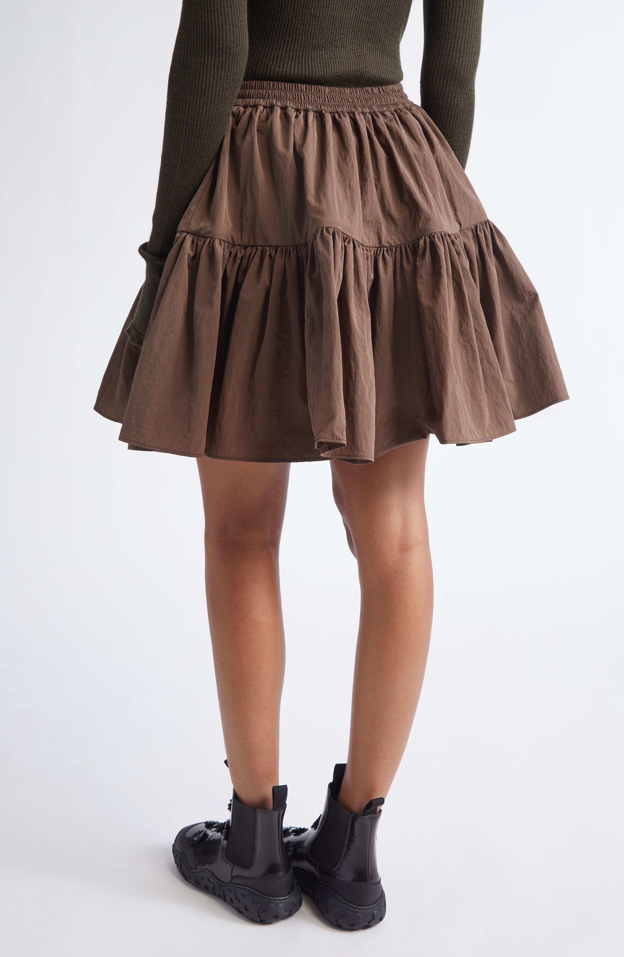 Cecilie Bahnsen Blair Recycled Taffeta Cargo Skirt in Brown at Nordstrom - 3
