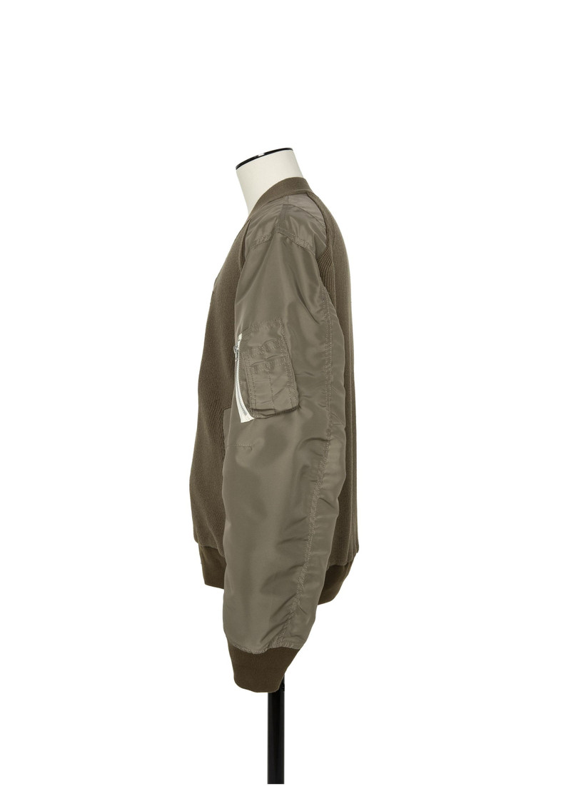 sacai Nylon Twill x Knit Blouson outlook