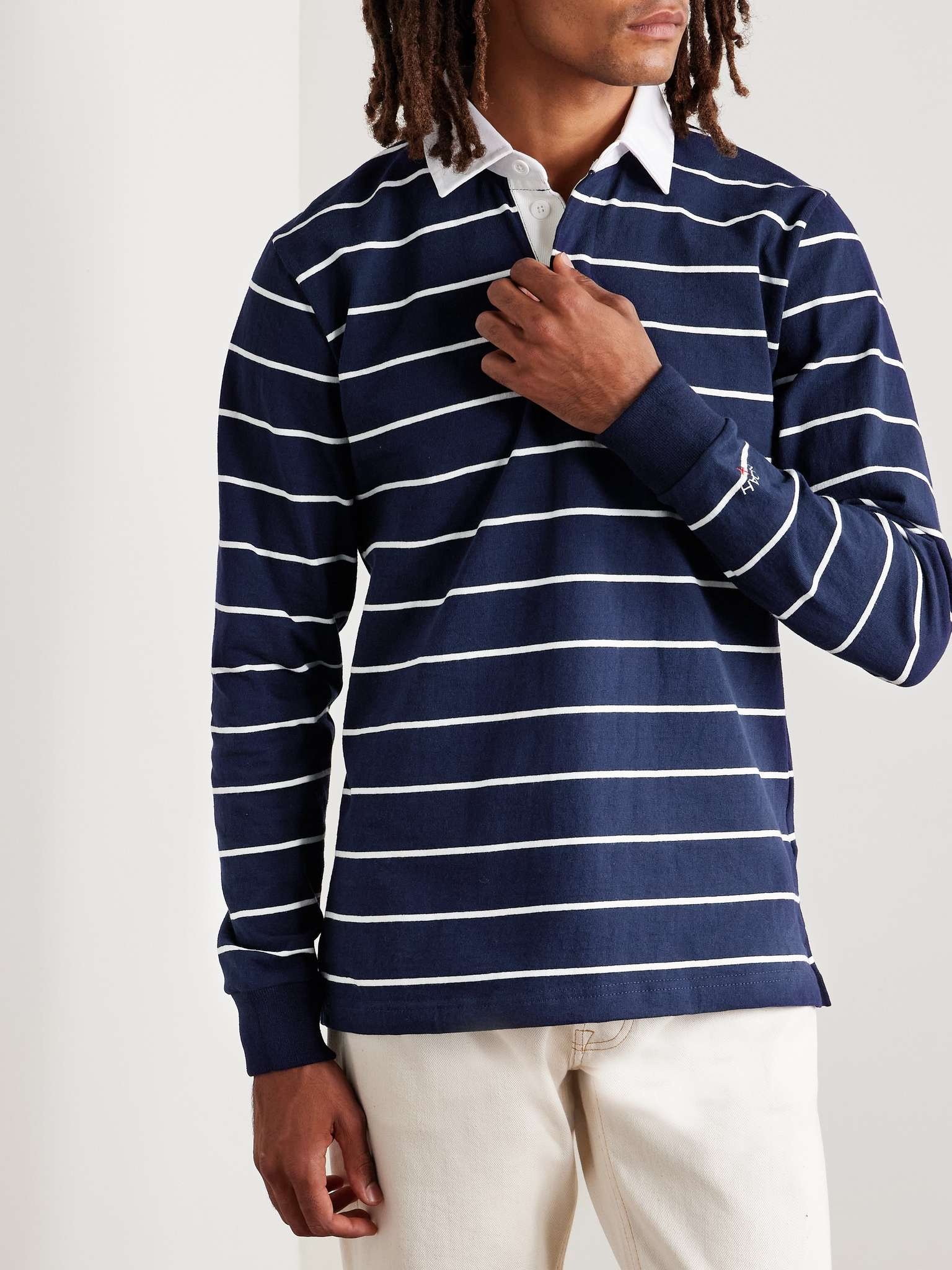 Classic Rugby Striped Cotton-Jersey Polo Shirt - 3