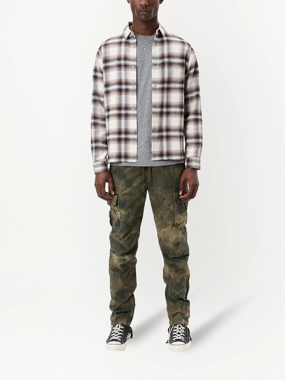 camouflage tie-dye cargo pants - 2