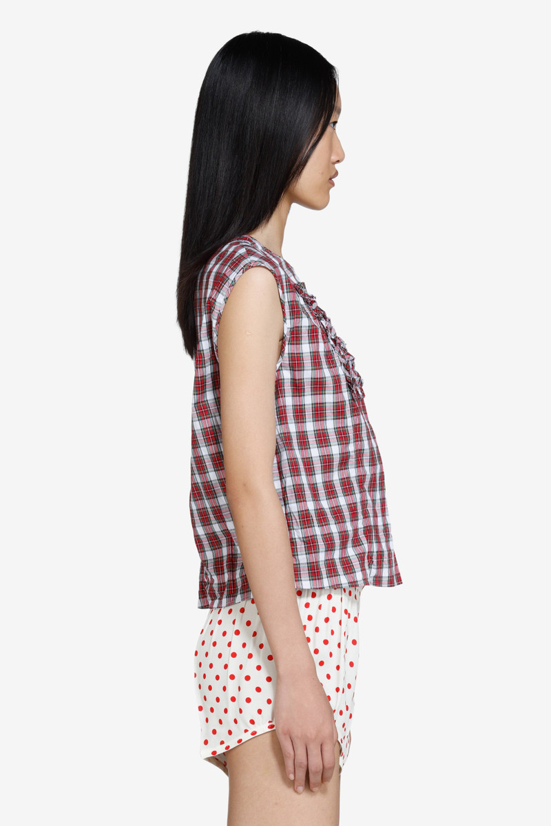 SLEEVELESS CHECKED TOP 4