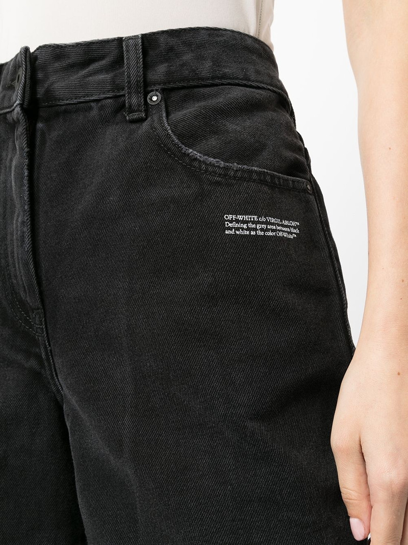 logo-print knee-length shorts 5
