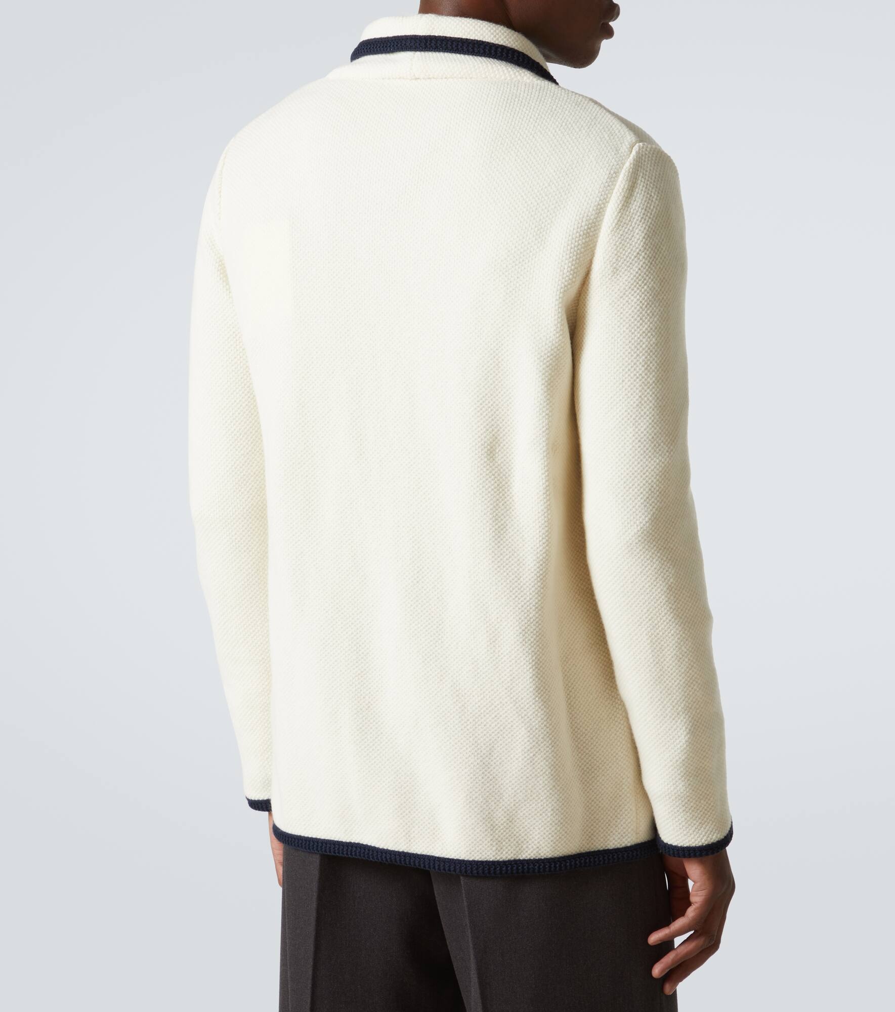 Wool and cotton cardigan - 4