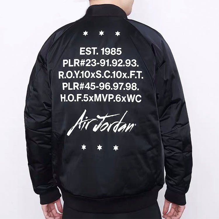 Air Jordan MA-1 Printing Logo Stay Warm Black CK1358-010 - 4