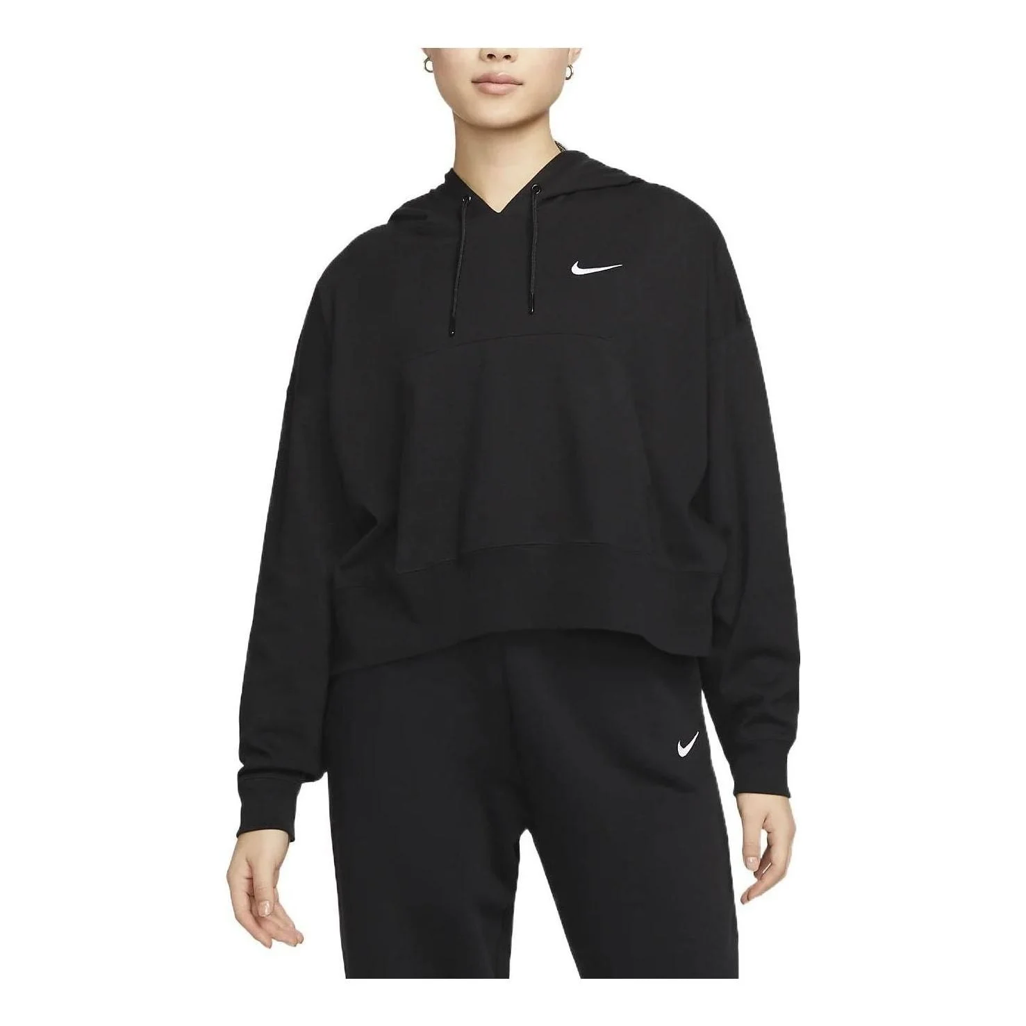 (WMNS) Nike Sportswear Oversized Hoodie 'Black' DM6417-010 - 1