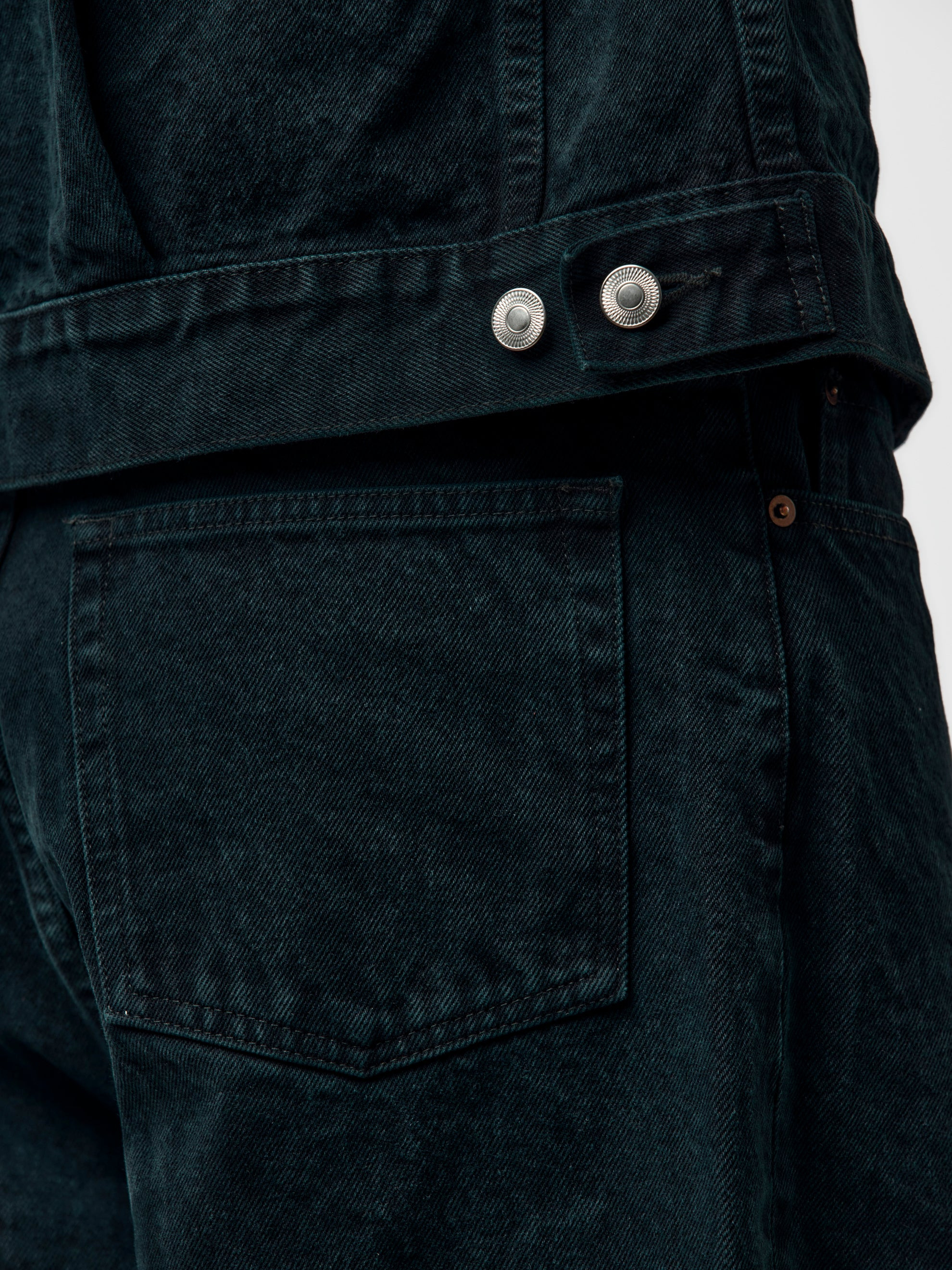 2ND TYPE BLACK DENIM JACKET (BLACK) - 6