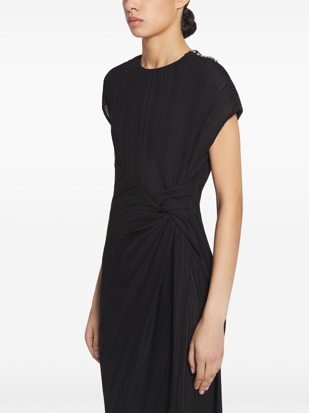 twist-detailing midi dress - 3