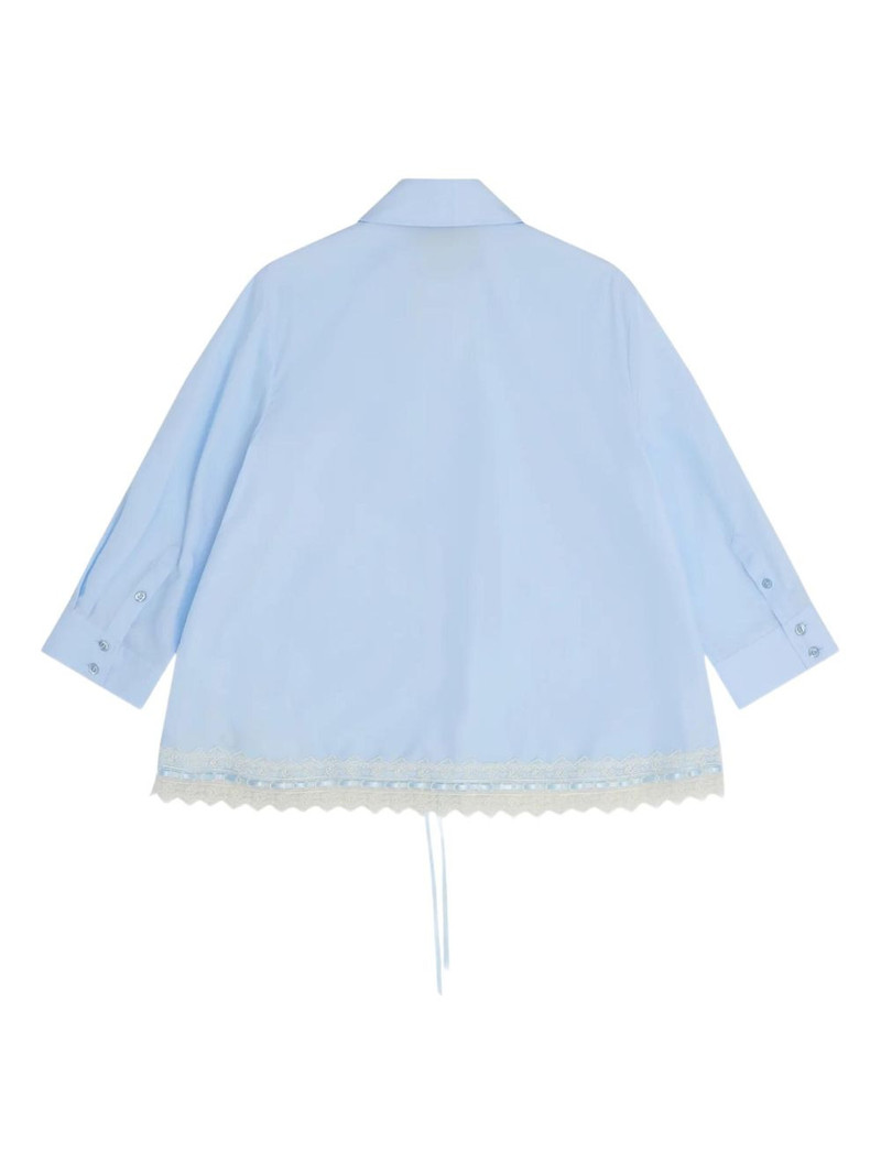 Simone Rocha lace-trim shirt outlook